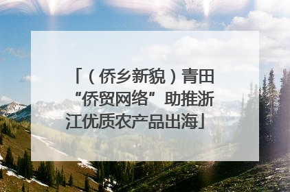 （侨乡新貌）青田“侨贸网络”助推浙江优质农产品出海