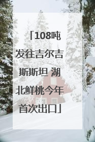 108吨发往吉尔吉斯斯坦 湖北鲜桃今年首次出口