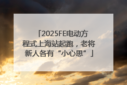 2025FE电动方程式上海站起跑，老将新人各有“小心思”