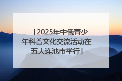 2025年中俄青少年科普文化交流活动在五大连池市举行