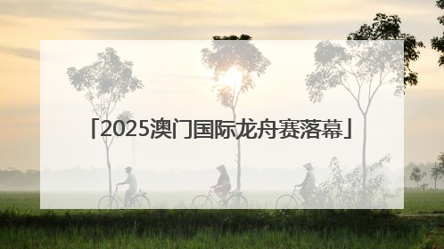 2025澳门国际龙舟赛落幕