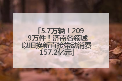 5.7万辆！209.9万件！济南各领域以旧换新直接带动消费157.2亿元