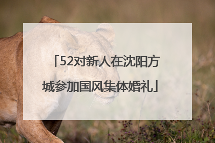 52对新人在沈阳方城参加国风集体婚礼
