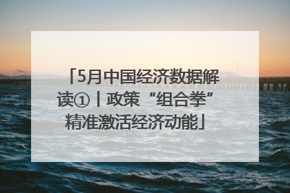 5月中国经济数据解读①丨政策“组合拳”精准激活经济动能