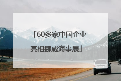 60多家中国企业亮相挪威海事展