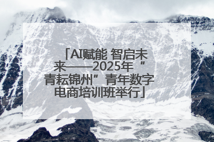 AI赋能 智启未来——2025年“青耘锦州”青年数字电商培训班举行